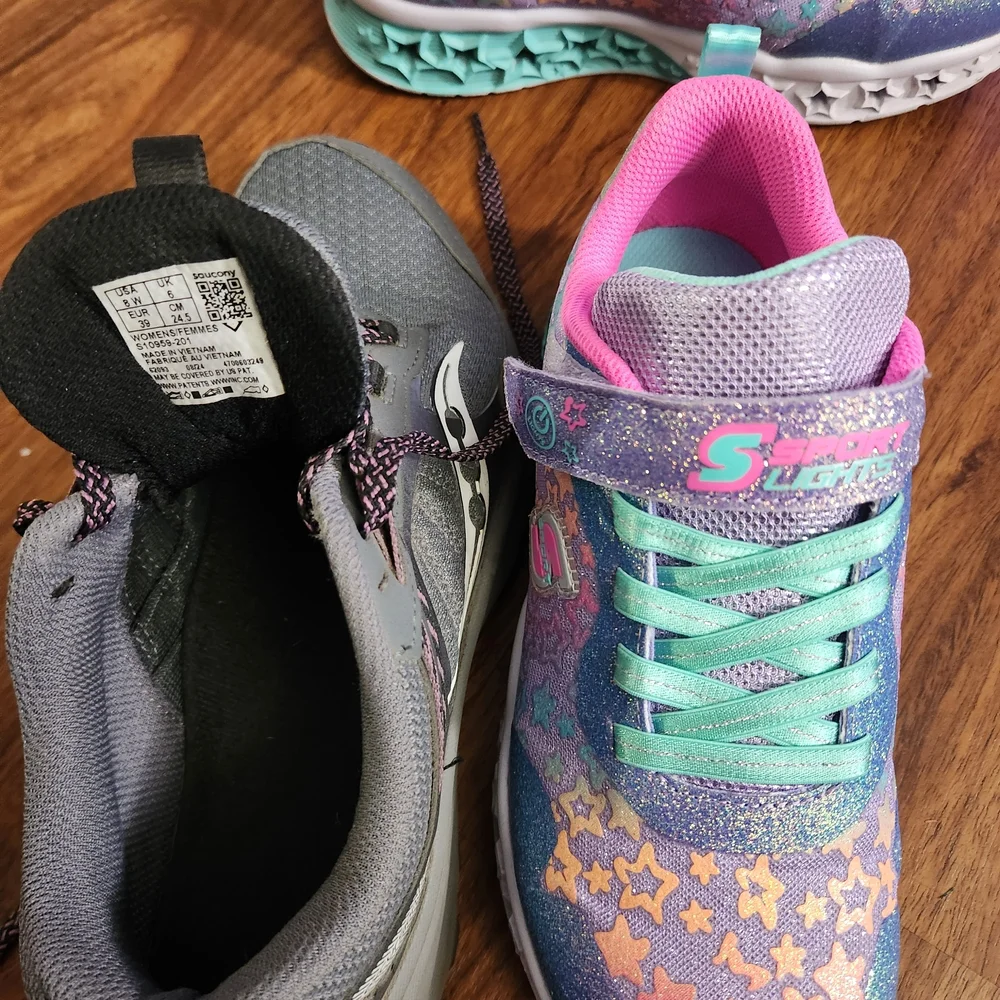 Skechers Kids' Starry Light-Up Sneakers - Multicolor - Picture 6 of 6